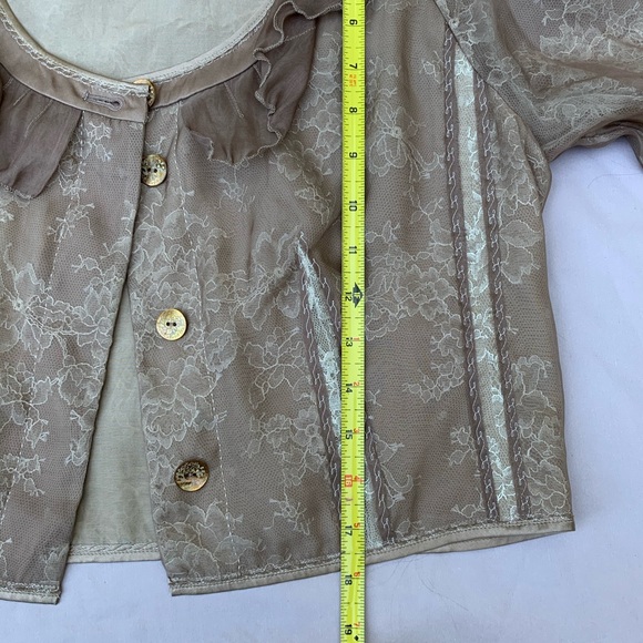 Elie Tahari Caressa Silk and Lace Jacket - Picture 8 of 15